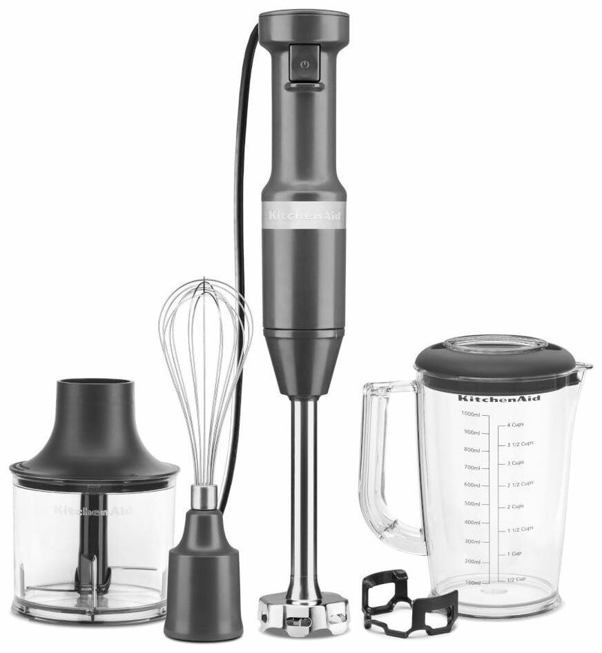 Погружной блендер KitchenAid 5KHBV83EDG серый уголь