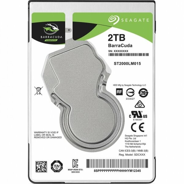 Жесткий диск SEAGATE Barracuda 2Tb (ST2000LM015)