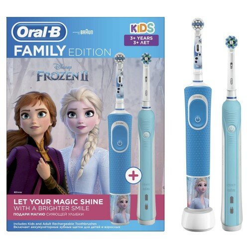 Набор ORAL-B Family Edition (Pro 1 700 D16.513.1U Blue + Vitality Kids D100.413.2K Холодное Сердце)