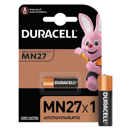 A27 Батарейка Duracell MN27, 1 шт.