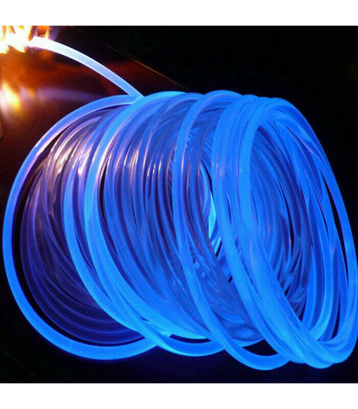 Световой опто волоконнный кабель бокового свечения в прозрачной трубке ,яркий, d 2мм Катушка 100 метров - фотография № 1