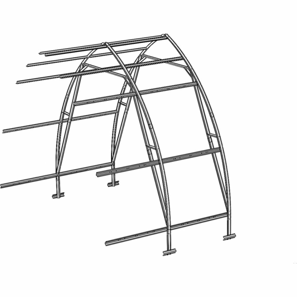 Воля Каркас вставки Теплицы "Дачная Стрелка люкс" 2метра 2