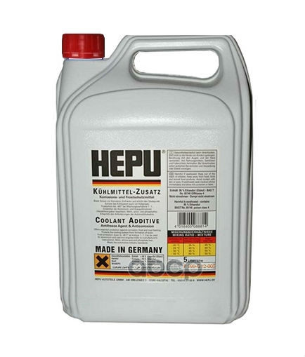 Антифриз Красный 5l Концентрат Hepu арт. P999G12005