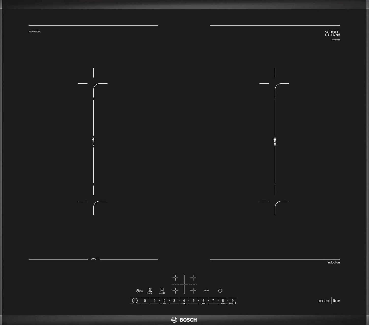 Индукционная варочная панель Bosch PVQ695FC5E