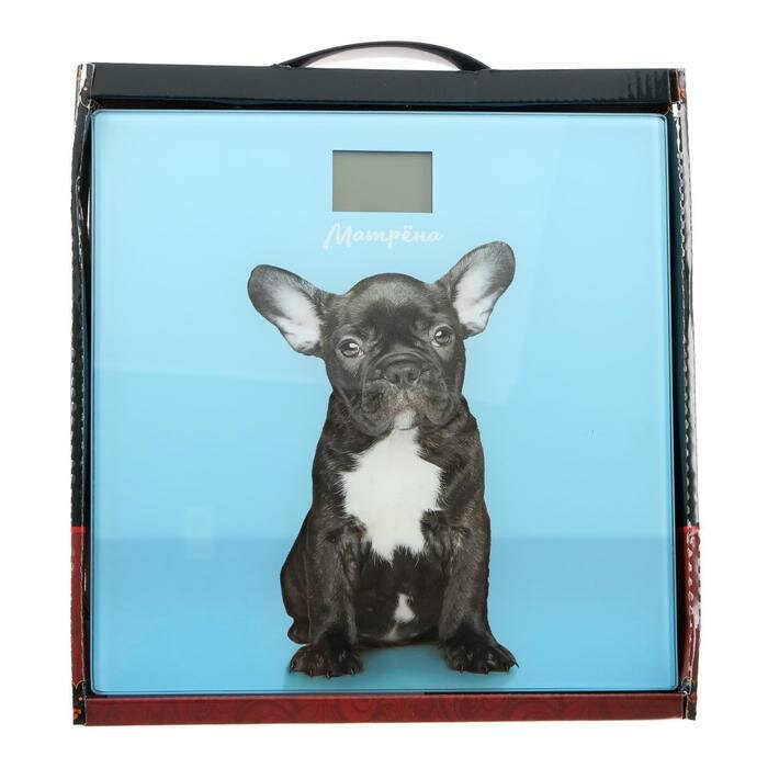 Весы напольные "матрена" МА-090, электронные, до 180 кг, рисунок "собака"./В упаковке шт: 1 - фотография № 6