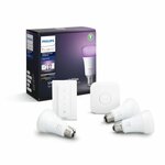 Philips Hue Philips Hue Набор из 3 цветных ламп, блока управления и диммера CA 9W A60 E27 set RUS - изображение