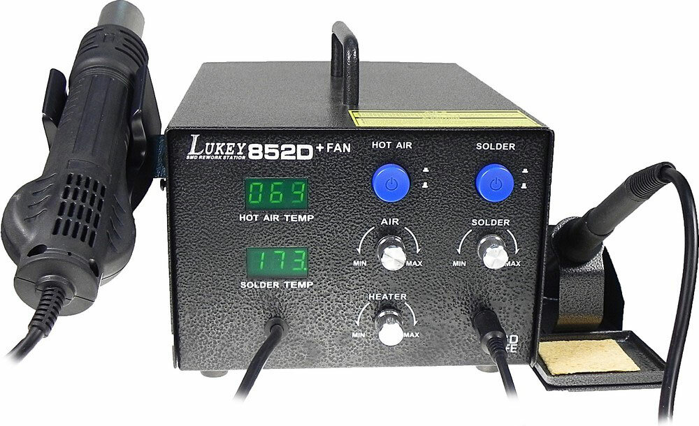 Паяльная станция Lukey 852D FAN черная