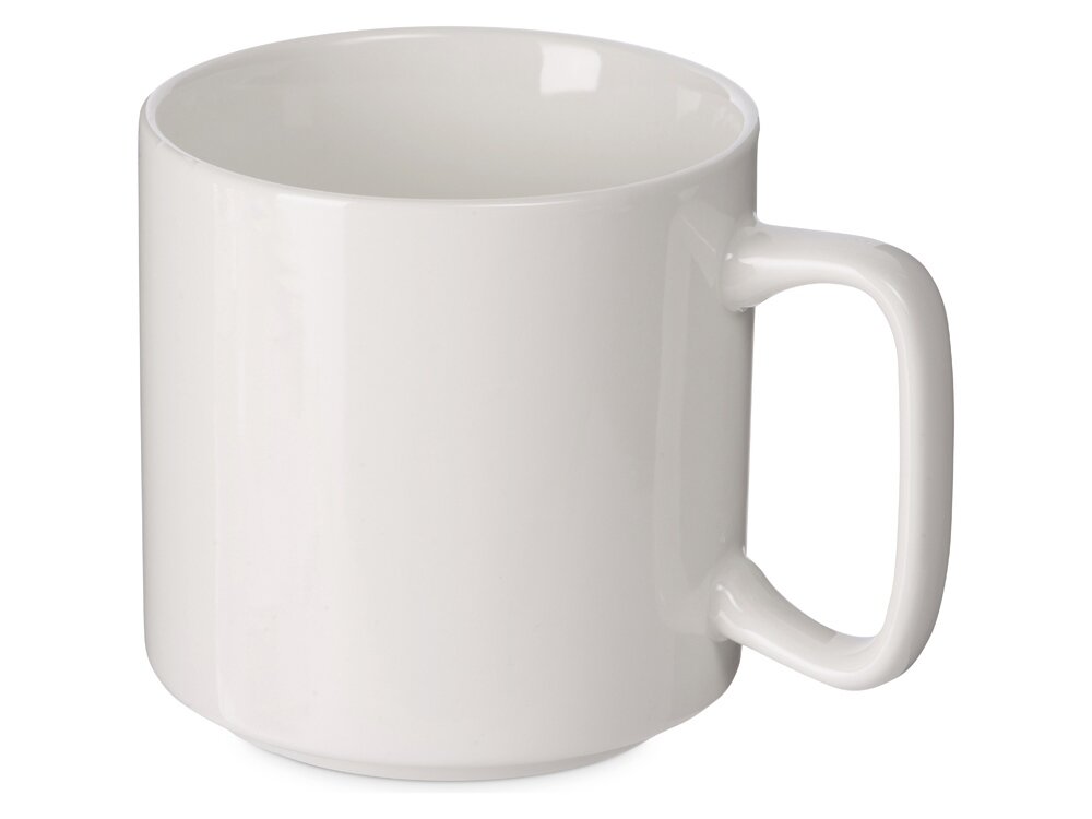 фото Кружка Kos, 370 мл, белый, с квадратной ручкой