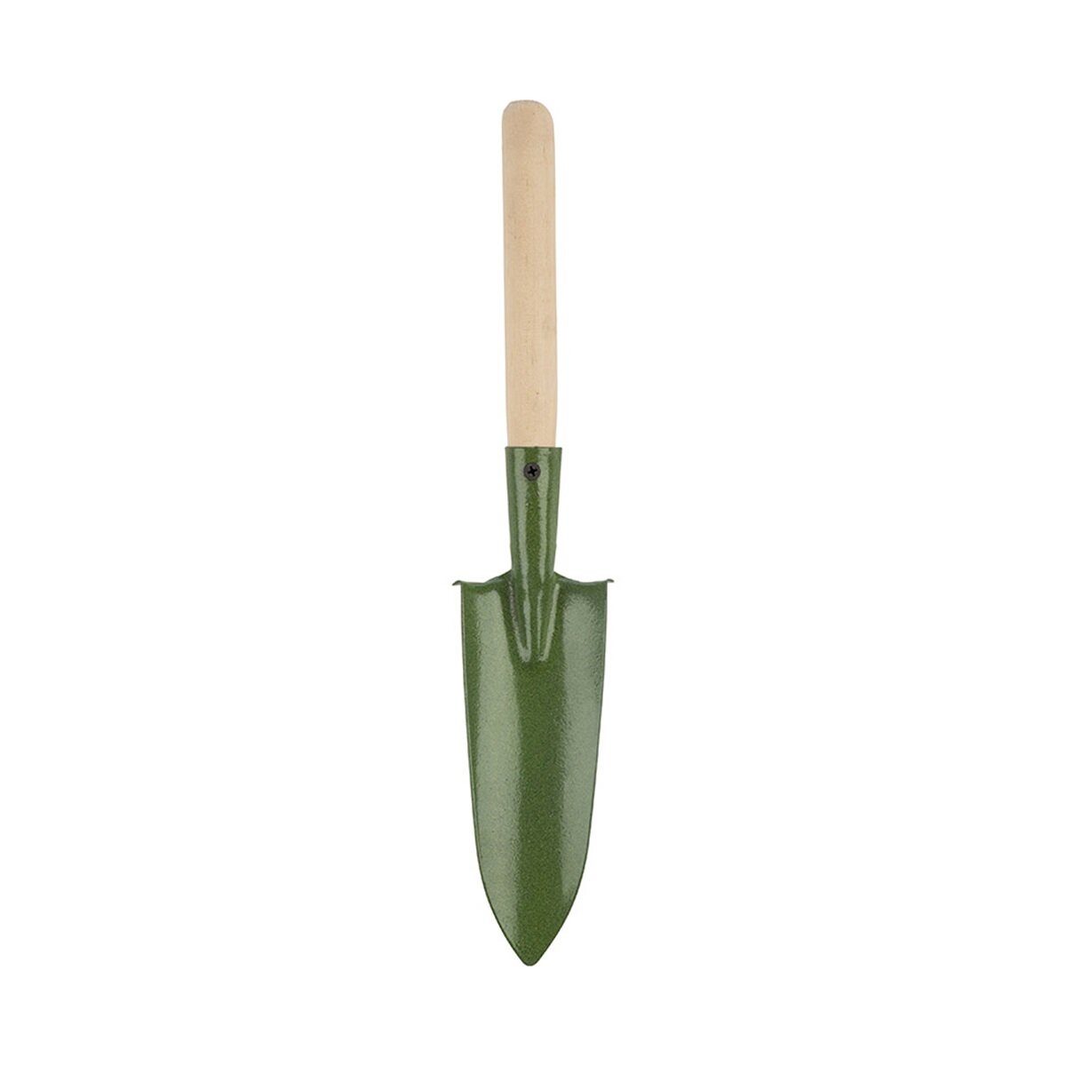 Совок посадочный, с деревянной ручкой, 370 мм, зеленый - фотография № 3