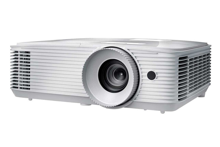 Проектор Optoma [HD29He] Full 3D для домашнего кинотеатра,DLP,Full HD (1920x1080), поддержка HDR, 3600 ANSI Lm, 50000:1,16:9; TR 1.47-1.62:1;HDMI v2.0 x 1; HDMI v1,4a x 1 ; Audio Out 3.5mm; USB-A 1.5 A;5Вт.; 26/28dB; 2.5 kg. белый (E1P0A3QWE1Z1)
