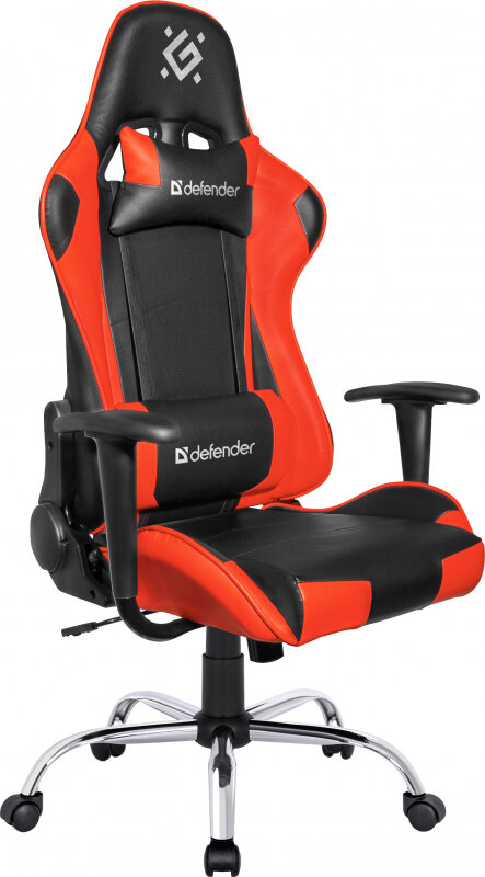 Кресло игровое DEFENDER Azgard Черный/Красный,полиуретан,60мм