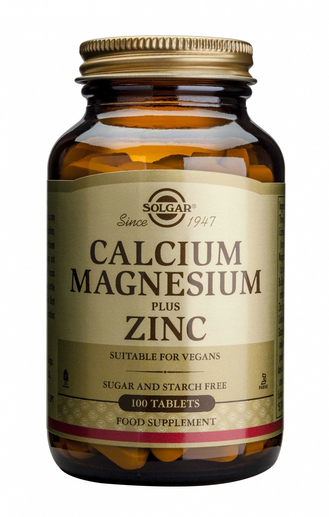 Solgar Calcium Magnesium Plus Zinc, 100 .