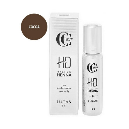 Lucas’ Cosmetics CC Brow Premium henna HD Хна для бровей, цвет Какао, 5 г