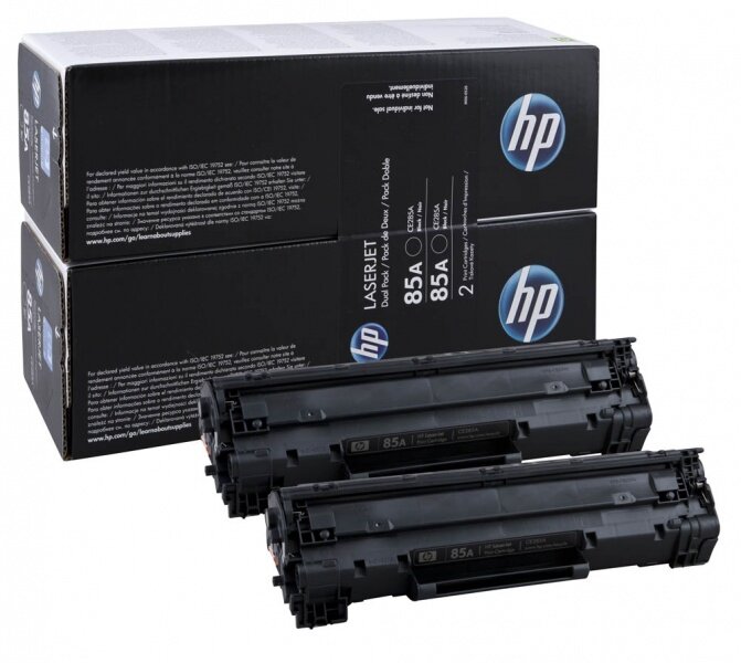 Картридж HP CE285AD/CE285AF для HP LaserJet Pro P1102, P1102w, P1104, P1104w, P1106, P1106w, P1107, P1107w, M1138, M1139, M1212nf, M1213nf, M1214nfh (ресурс 2x1600 страниц). Двойная упаковка
