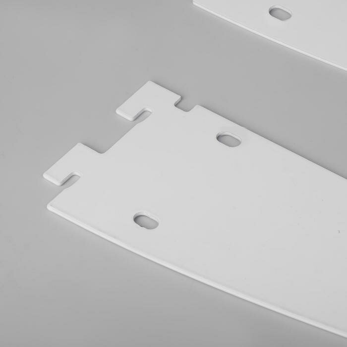 фото Кронштейн-полкодержатель для стеллажа, 40 см, для полки с перфорацией, цвет белый (2 шт)