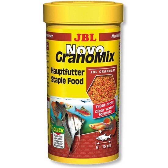 Основной корм для рыб JBL GMBH & CO. KG JBL NovoGranoMix в форме смеси гранул 250 мл. (110 г.)