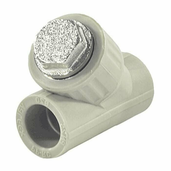 фото Фильтр PP-R сетчатый серый Дн 25х45гр внутренняя пайка VALFEX 10141025Г