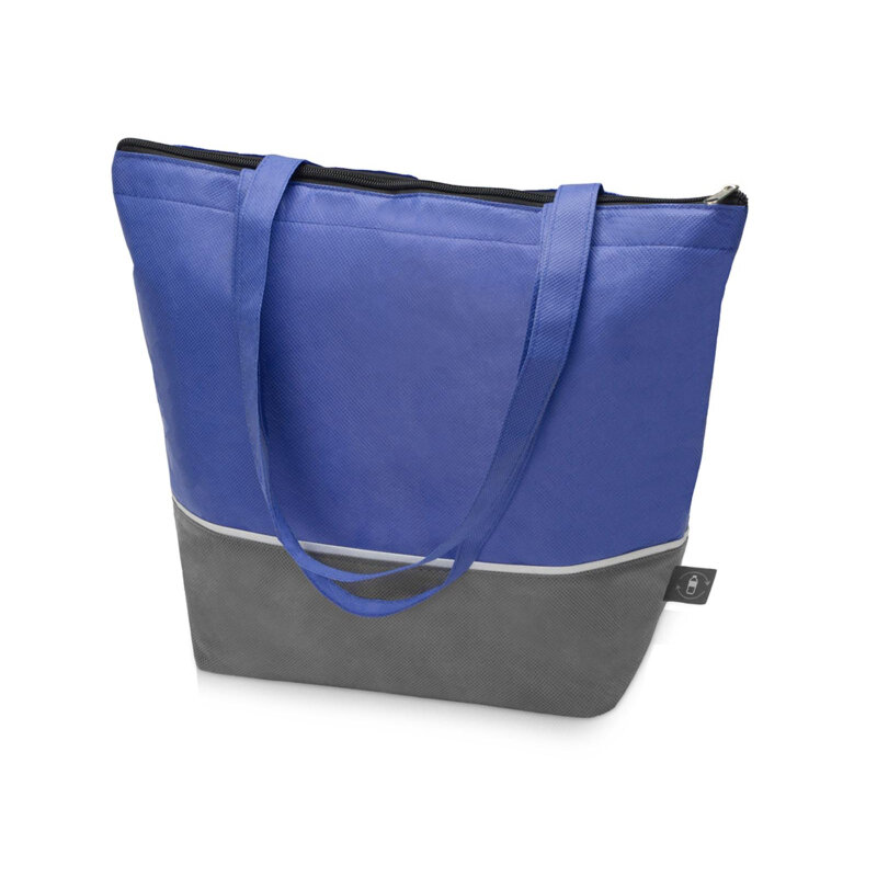 фото Сумка-холодильник Reviver с дл.ручк RPET,16л,сер-син,39,5х32х14см 590502