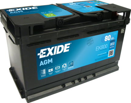 Аккумулятор автомобильный Exide AGM Start-Stop EK800 80 Ач