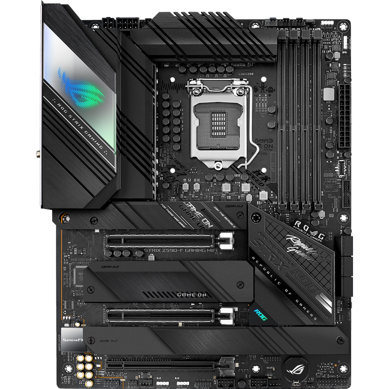 ROG STRIX Z590-F GAMING WIFI LGA1200 ATX 4xDDR4 3xPCIEx16 4xM.2 HDMI DP 2.5GLAN WIFI RTL 4