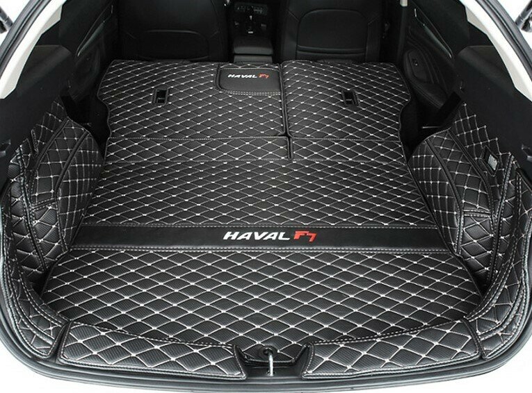 Комплект 3D ковров в багажник Haval F7 / Хавал Ф7 2018-2022 г. в
