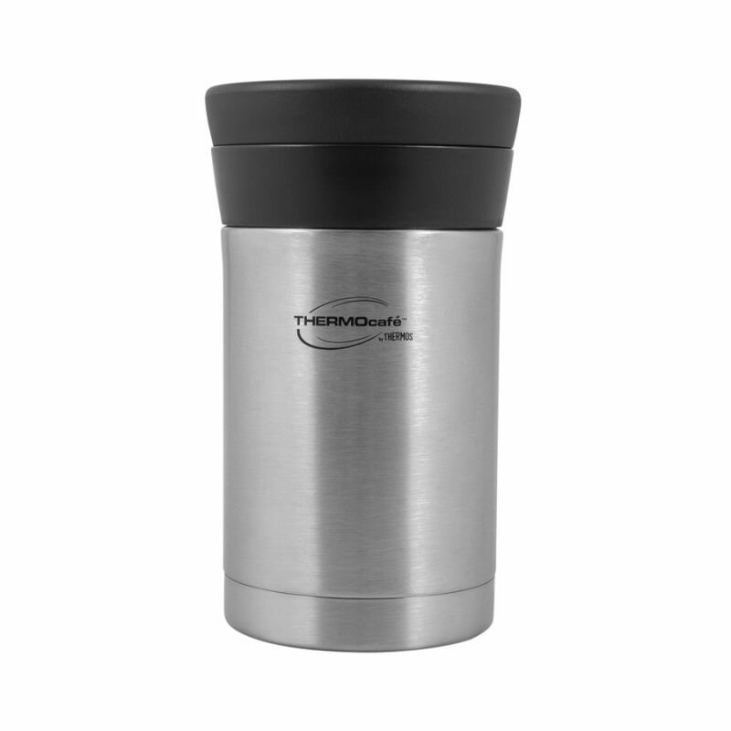 Термос из нерж. стали со складной ложкой тм THERMOcafe DFJ500 Food Jar 0.5L