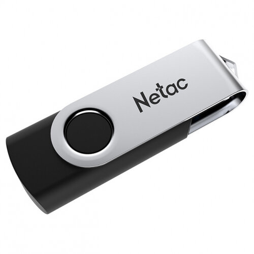 USB флешка NETAC U505 64Gb silver/black USB 2.0 (NT03U505N-064G-20BK)