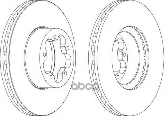 Диск Тормозной Передний Ford Transit 2006-> /Vent D=300Mm Ferodo Ddf1555 Ferodo арт. DDF1555