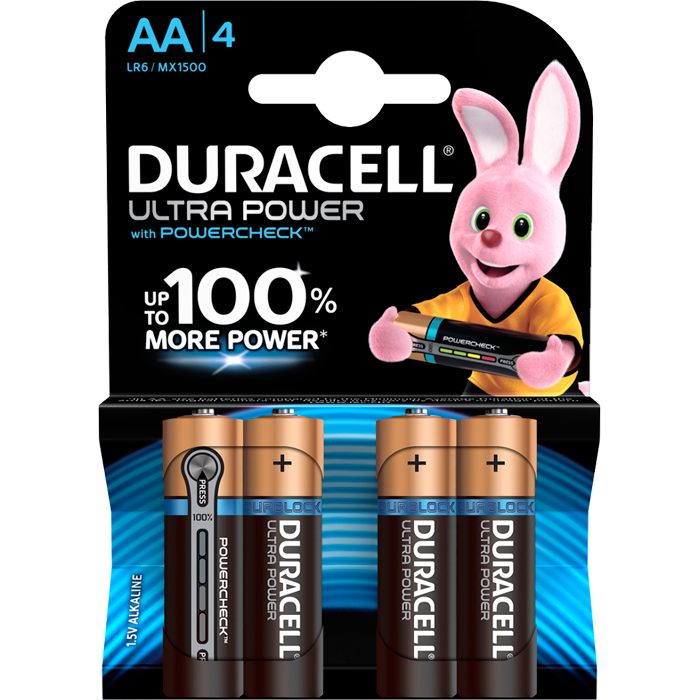 Батарейки Duracell LR6-4BL Ultra Power AA 4шт.