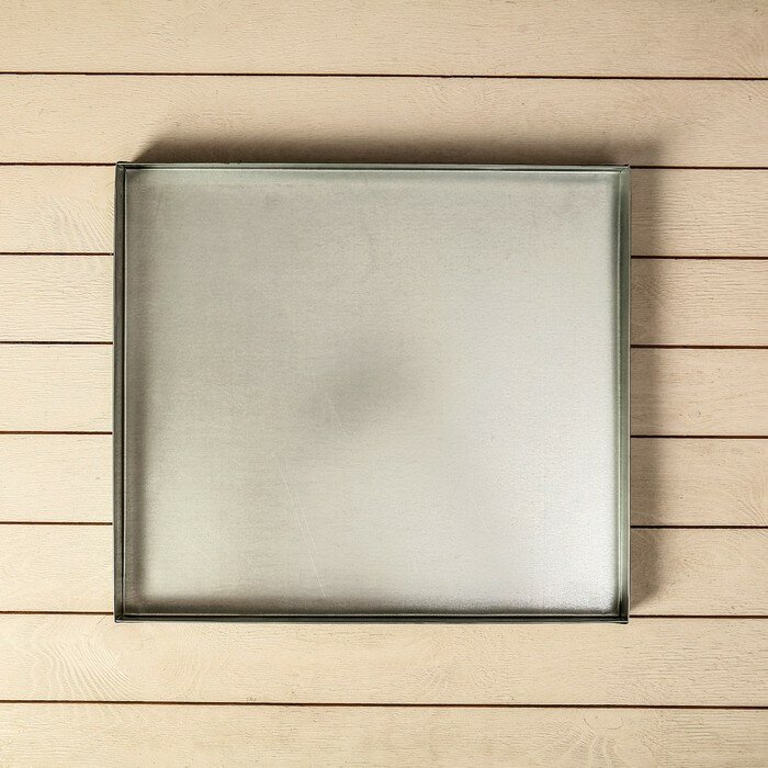 Поддон, 44 × 40 × 2 см, метал, серый - фотография № 2
