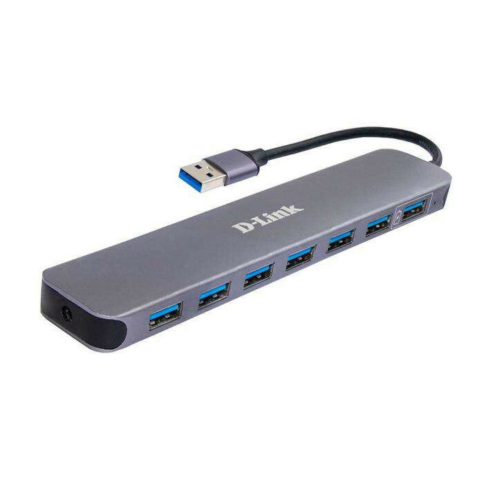 Концентратор D-Link DUB-1370/B2A, 7-port USB 3.0 Hub.7 downstream USB type A (female) ports, 1 upstream USB type A (male), support Mac OS, Windows XP/Vista/7/8/10, Linux, support USB 1.1/2.0/3.0, fast charge mode