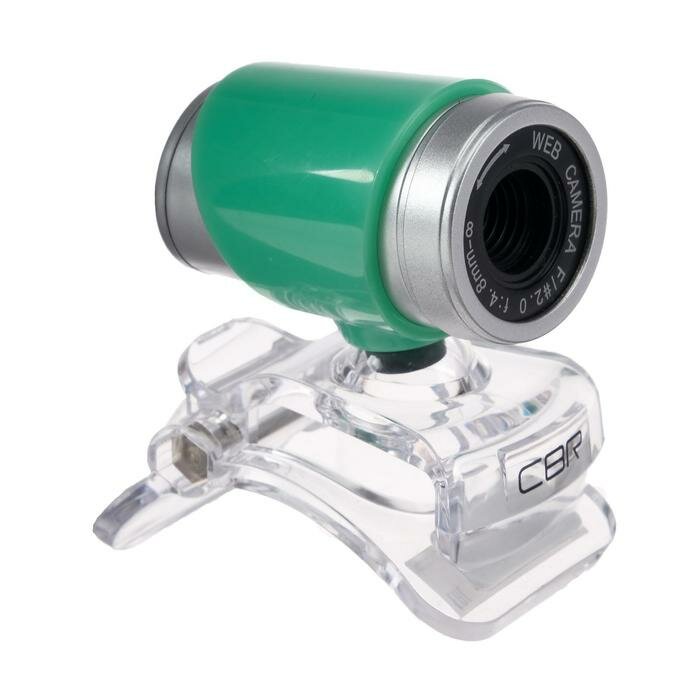 Web-камеры CBR Веб-камера CBR CW 830M Green, 0.3 МП, 640х480, USB 2.0, микрофон, зеленая