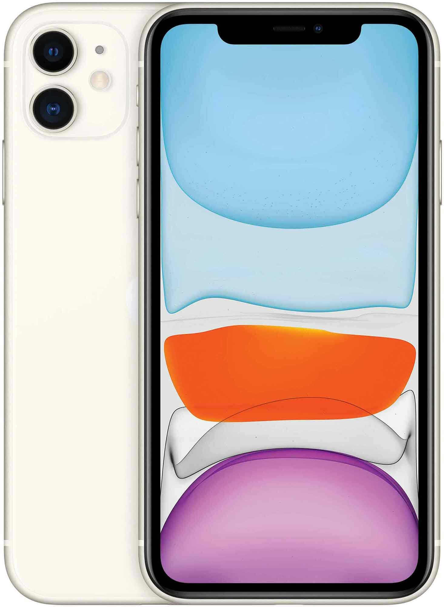 Смартфон Apple A2221 iPhone 11 64Gb белый (MHDC3ZP/A)