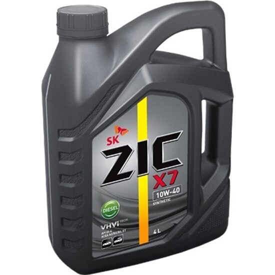Моторное масло ZIC X7 10W-40 Diesel синтетическое 4 л