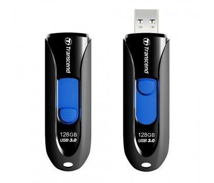 Флешка 128GB Transcend JetFlash 790, USB 3.0, Черный/Синий TS128GJF790K