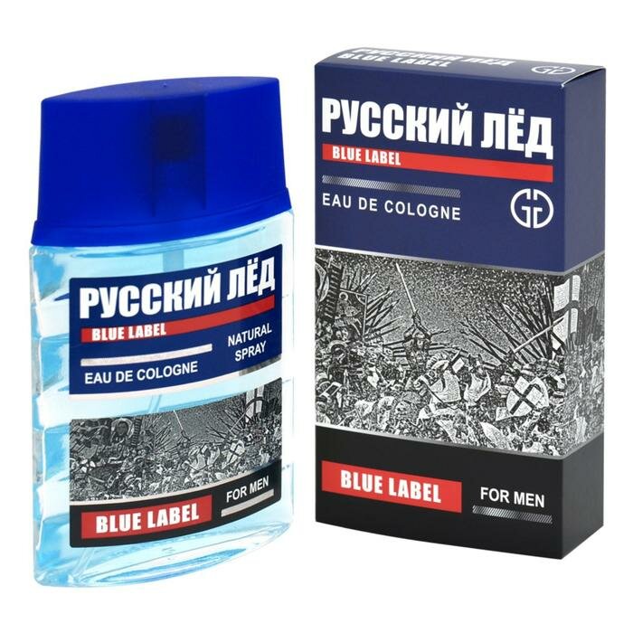 Positive parfum Одеколон мужской русский ЛЁД BLUE LABEL 60 мл