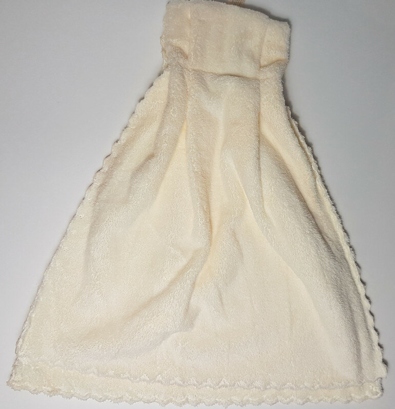 Полотенце в виде платья с аппликацией Бычка - фотография № 9