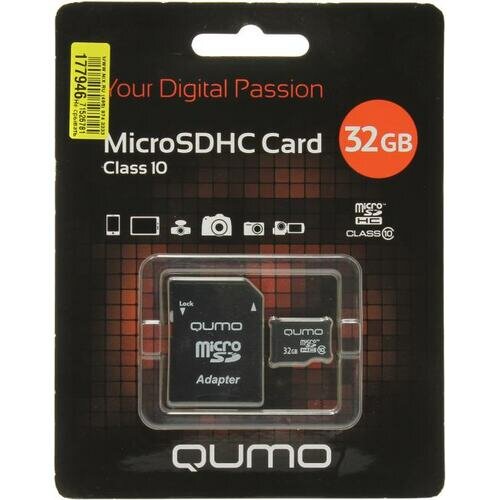 SD карта Qumo QM32GMICSDHC10