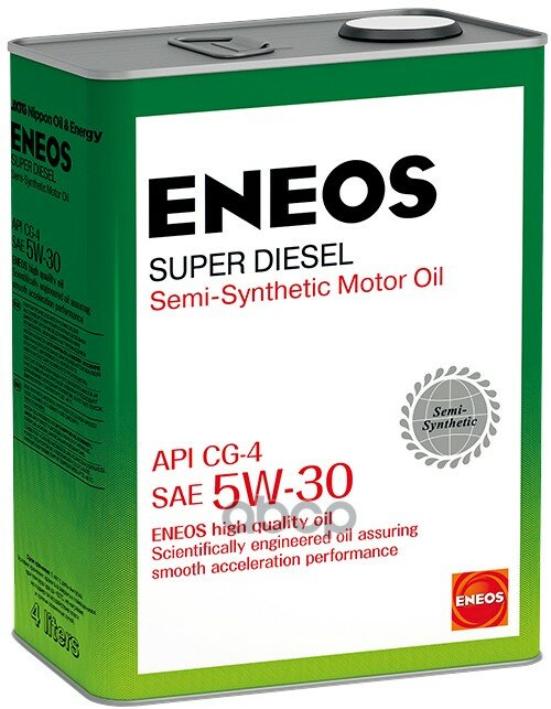 ENEOS Масло Моторное Полусинтетическое Diesel Cg-4 5w-30, 4л