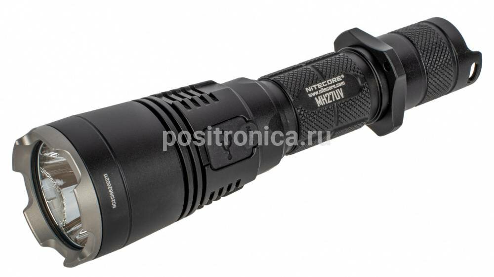 Ручной фонарь Nitecore MH27, черный, 1000lm (14409)