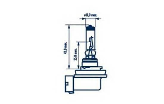 Лампа h11 long life 12v 55w nva (упаковка carton box 1 шт) Narva 48078