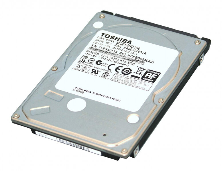 Для домашних ПК Toshiba Жесткий диск Toshiba MK2561GSYN 250Gb 7200 SATAII 2,5" HDD