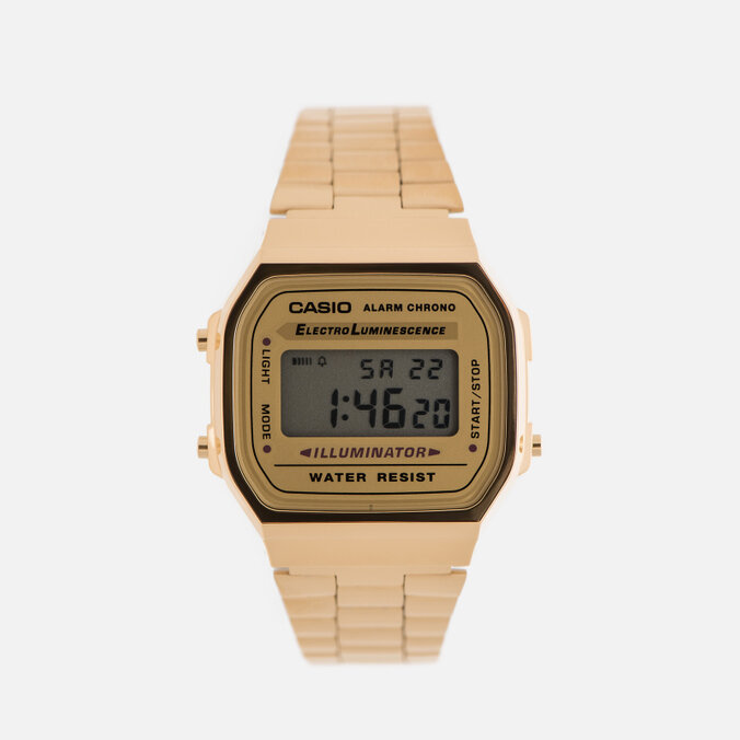 Наручные часы CASIO Collection A-168WG-9 золотой , Размер ONE SIZE