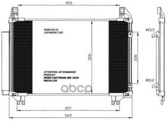 Радиатор Кондиционера Toyota Yaris (05-) 1.0 I 16v NRF арт. 35652