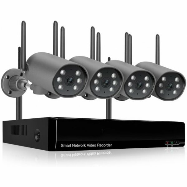 Беспроводной цифровой Wi-Fi комплект видеонаблюдения на 4 PTZ камеры со звуком Millenium LS34-180