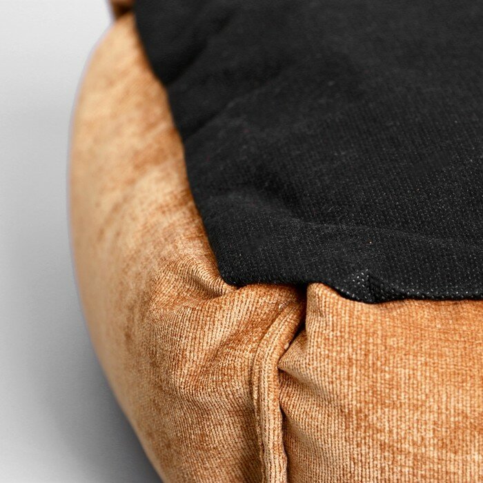 Пижон Лежанка под замшу с двусторонней подушкой, 45 х 35 х 11 см, мебельная ткань, микс цветов - фотография № 7