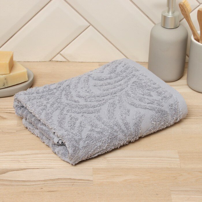 фото LoveLife Полотенце махровое Love Life "Муссон" 50*90 см, серый, 100% хл, 450 гр/м2