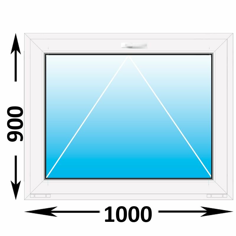 Пластиковое окно Veka WHS фрамуга 1000x900 (ширина Х высота) (1000Х900)