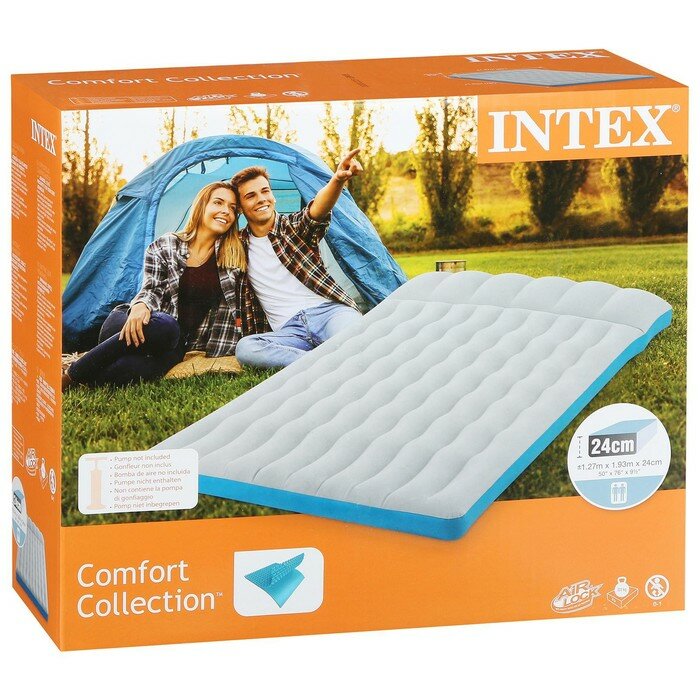 INTEX Матрас Camping, 193 х 127 х 24 см, 67999 INTEX - фотография № 3