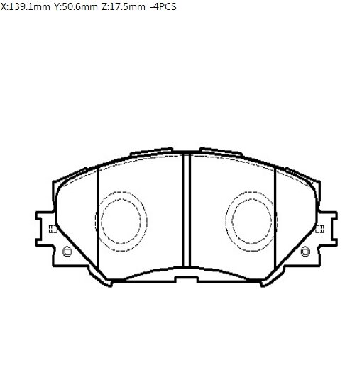 Колодки тормозные передние hsb hong sung brake HP5176